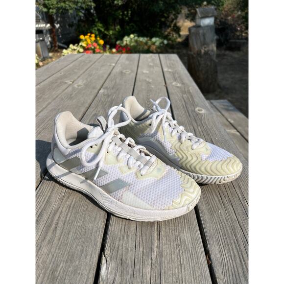 adidas Solematch Control bounce Women's Tennis Shoes 8.5 trainers comfort white - Picture 1 of 9
